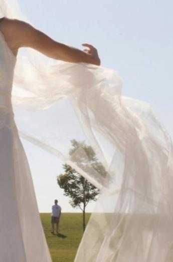 Veil blowing in the wind!