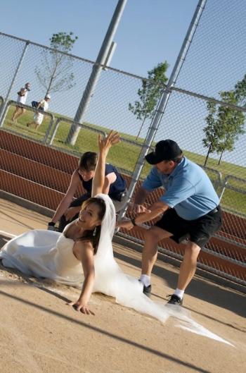 Sliding into Home Plate!