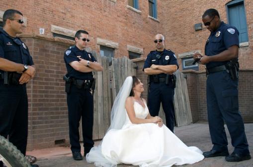Arrested for Trashing the Dress?????????????